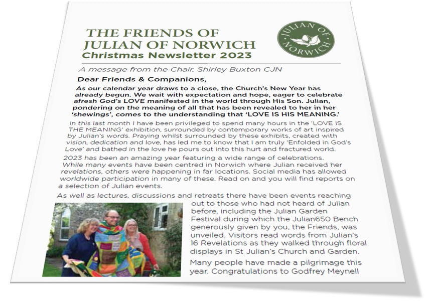 Christmas news from the Julian Shrine in Norwich as the anniversary year comes to an end